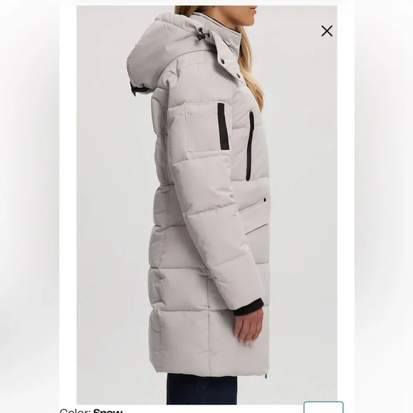 Noize Snow Puffer Jacket with Faux Fur Trim - Picture 10 of 11